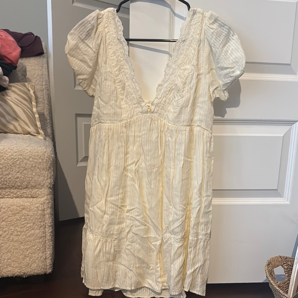 Urban Outfitters Cream mini dress